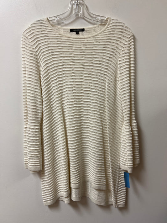 Tunic Long Sleeve By John Mark In Cream, Size: M