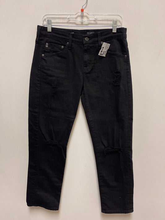 Jeans Designer By Adriano Goldschmied In Black Denim, Size: 4