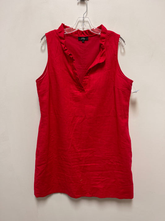 Dress Casual Short By Clothes Mentor In Red, Size: L