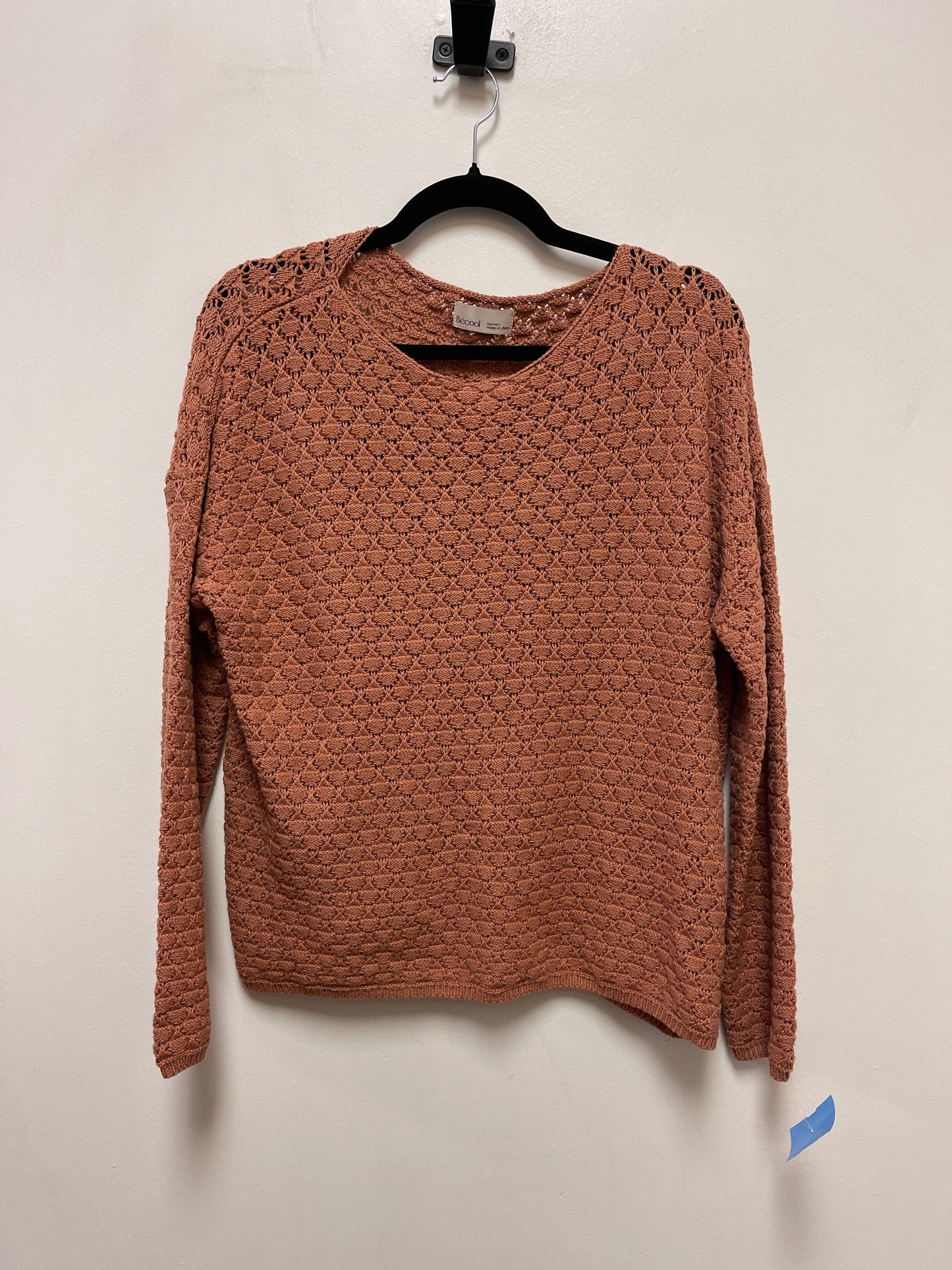 Top Long Sleeve By Clothes Mentor In Brown, Size: L