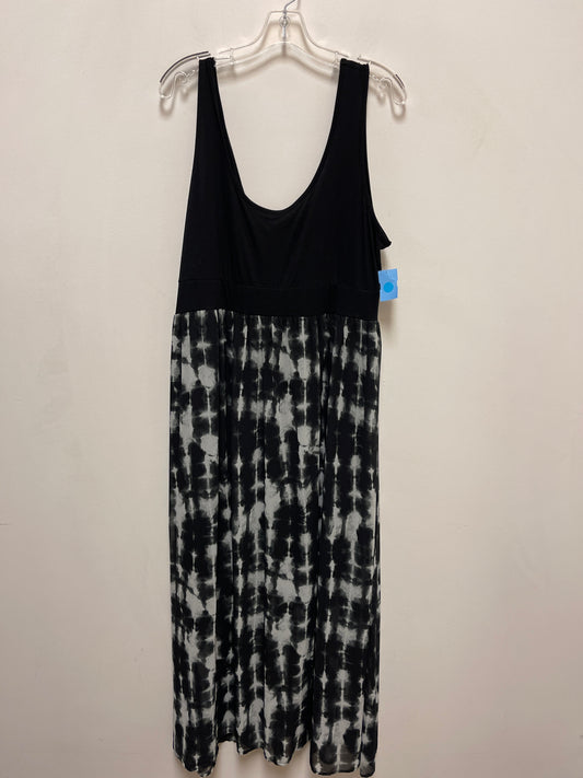 Dress Casual Maxi By Torrid In Black & White, Size: 1x