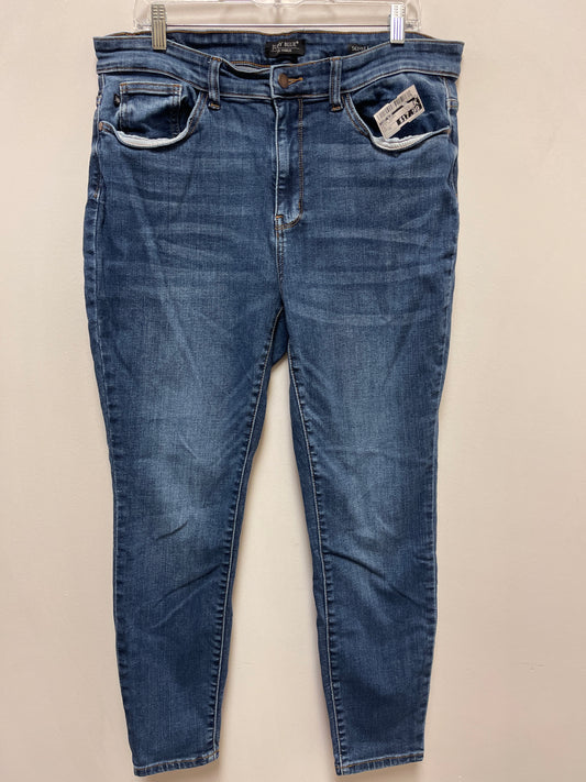 Jeans Skinny By Judy Blue In Blue Denim, Size: 16