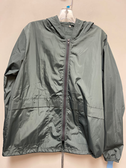 Jacket Windbreaker By Clothes Mentor In Grey, Size: Xl