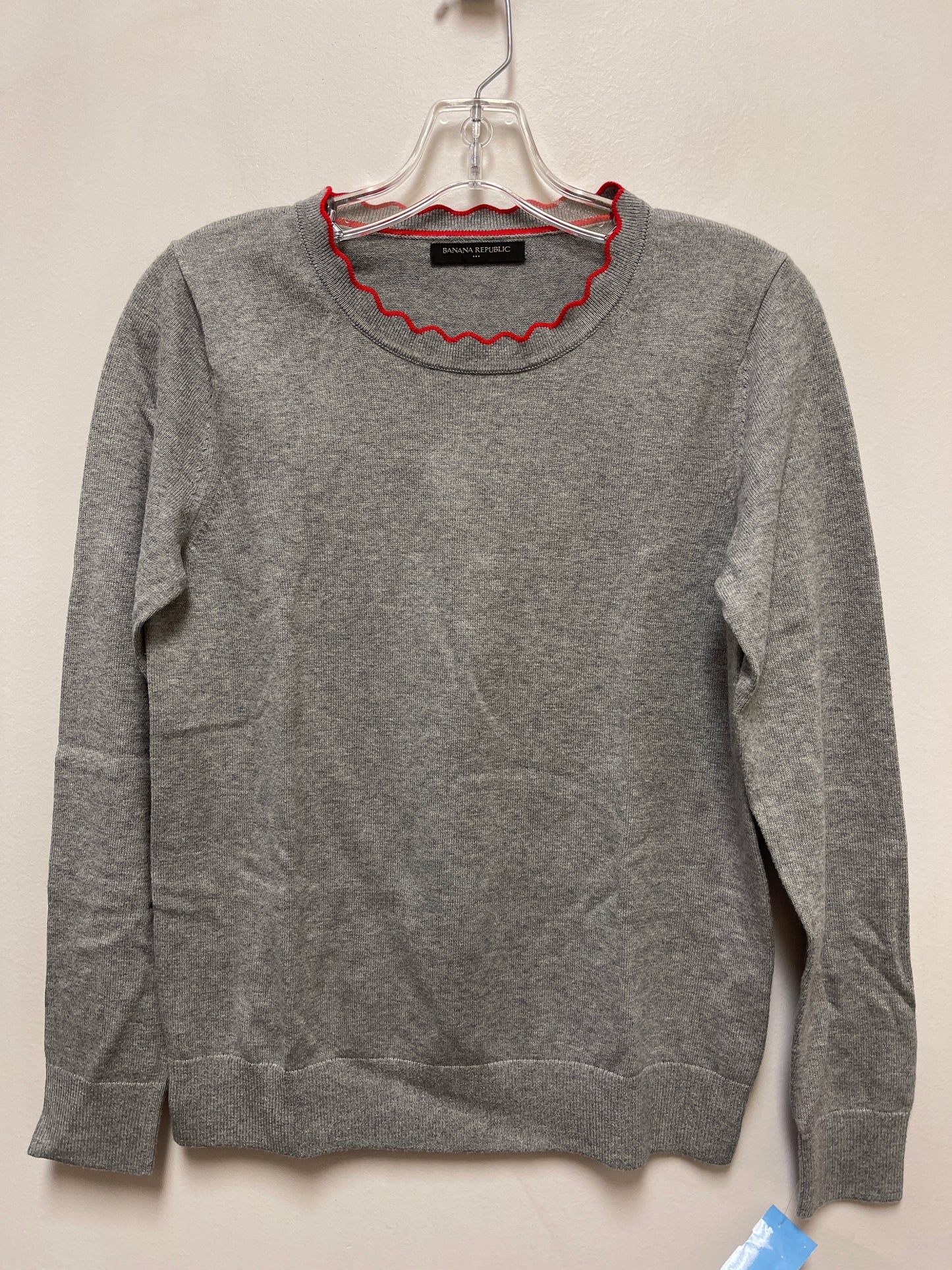 Top Long Sleeve By Banana Republic In Grey, Size: S