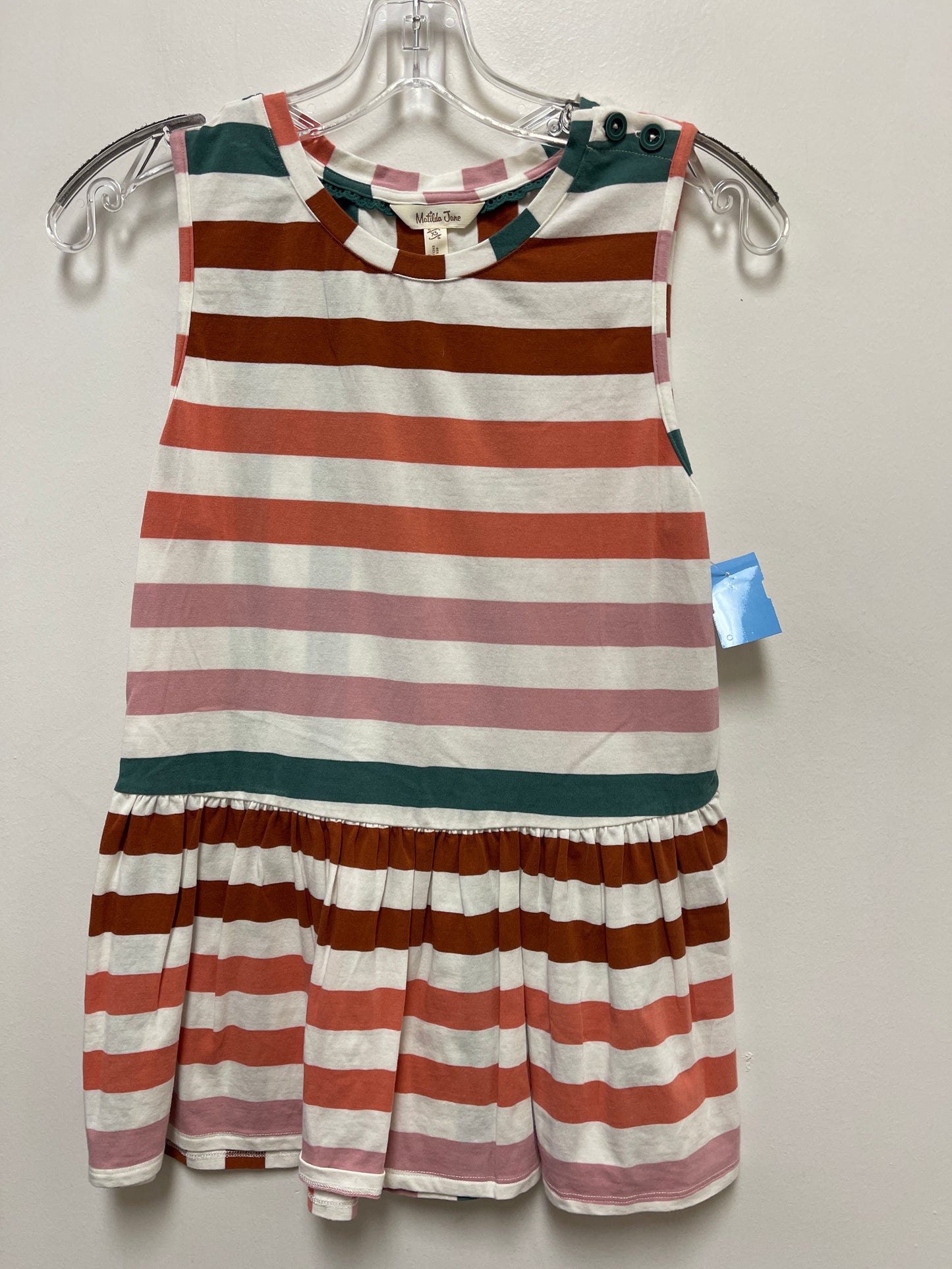 Top Sleeveless By Matilda Jane In Striped Pattern, Size: Xs