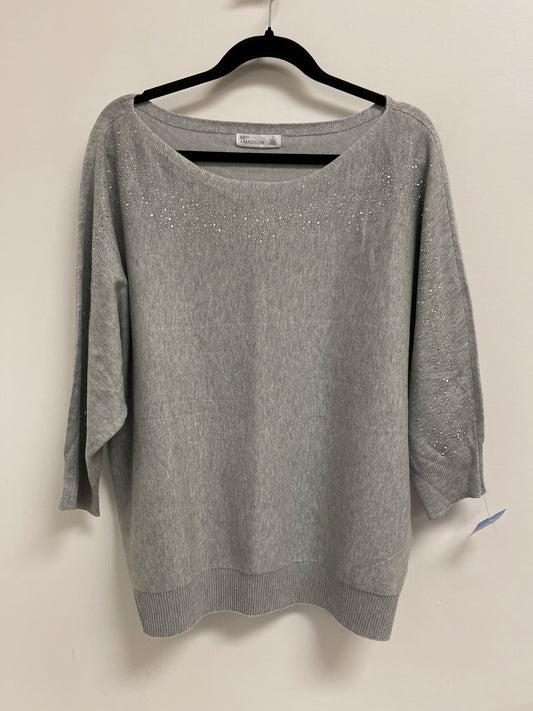 Sweater By 89th And Madison In Grey, Size: 1x