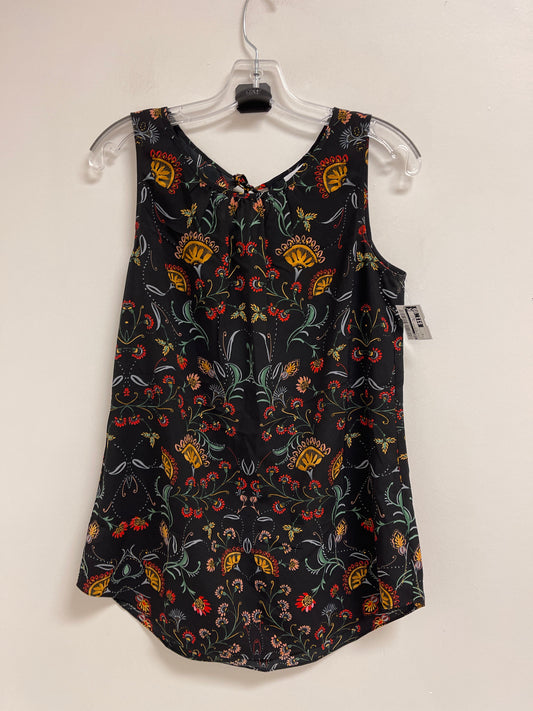 Top Sleeveless By Cabi In Floral Print, Size: M