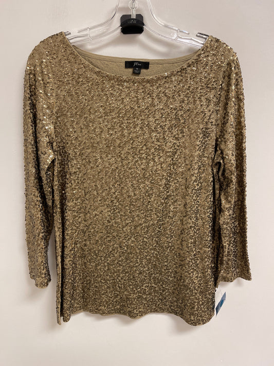 Top Long Sleeve By J. Crew In Gold, Size: M