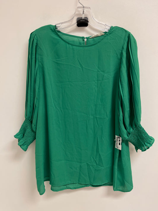 Top Short Sleeve By Clothes Mentor In Green, Size: M