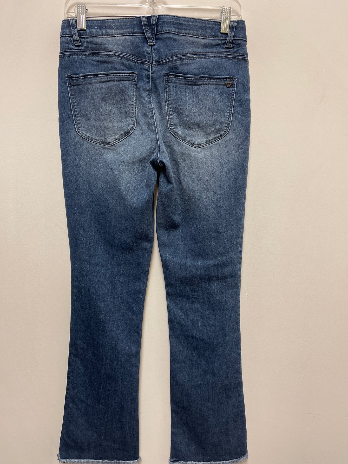 Jeans Flared By Wit & Wisdom In Blue Denim, Size: 4