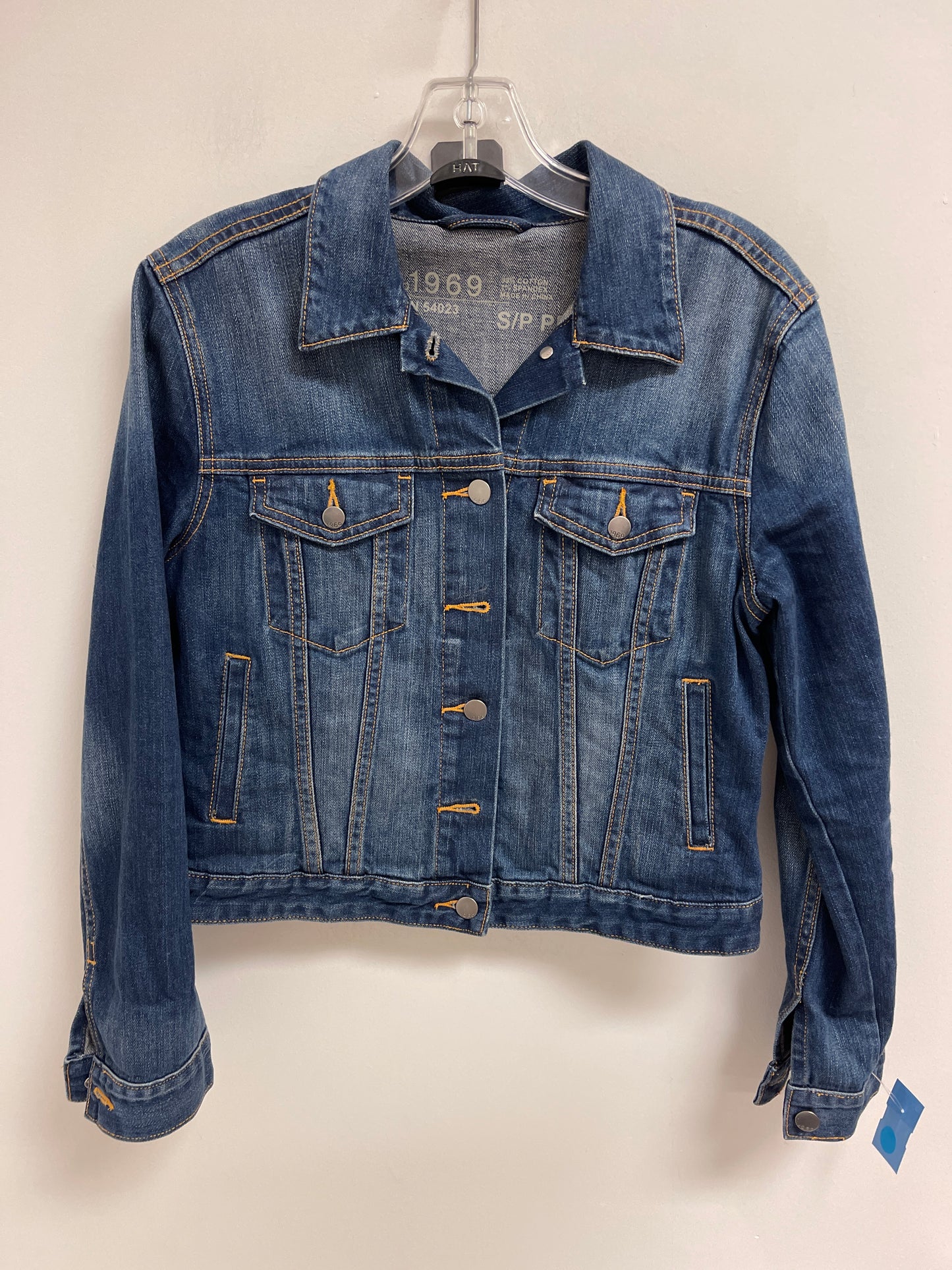 Jacket Denim By Gap In Blue Denim, Size: S