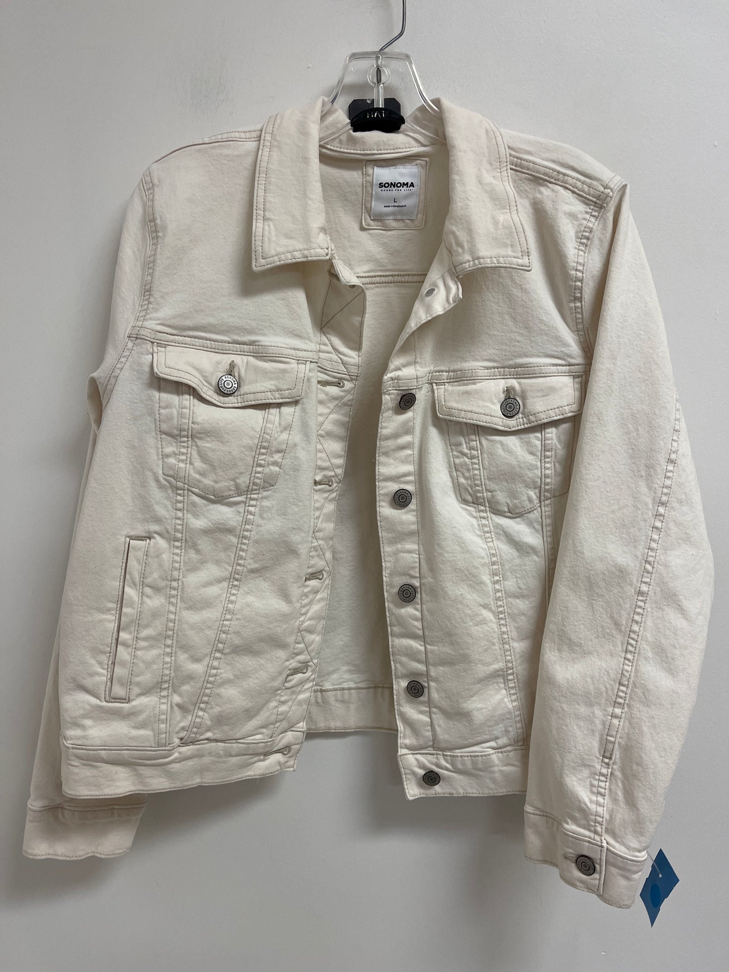 Jacket Denim By Sonoma In Cream, Size: L