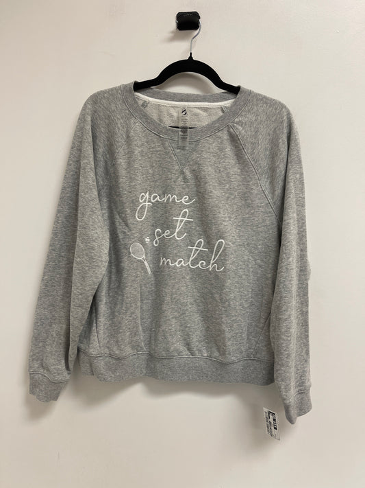 Sweatshirt Collar By Lou And Grey In Grey, Size: M