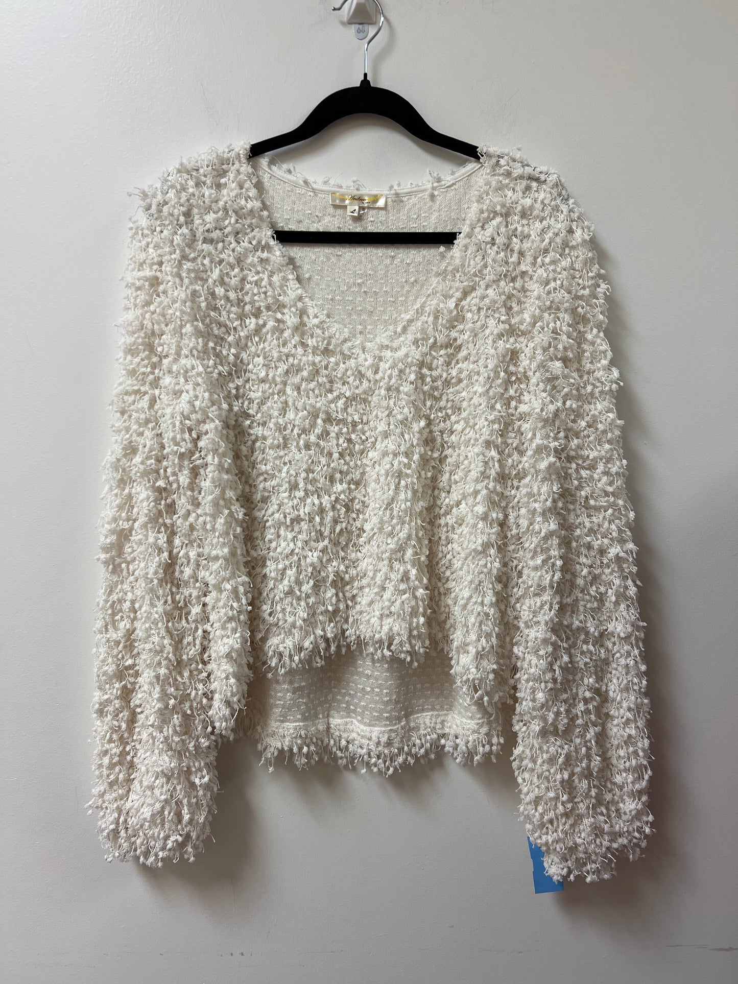 Sweater By Andree By Unit In Cream, Size: L