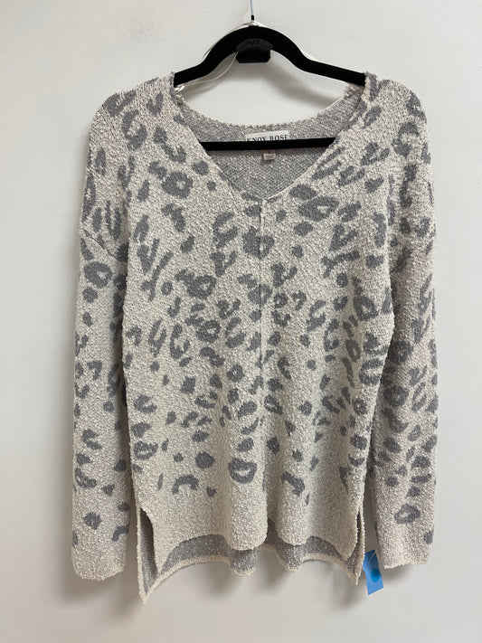 Top Long Sleeve By Knox Rose In Animal Print, Size: M