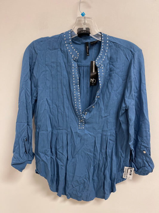 Top Long Sleeve By New Directions In Blue, Size: Sp