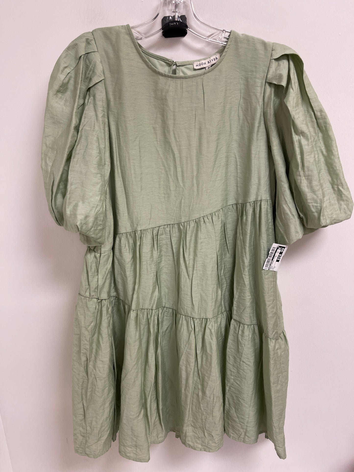 Dress Casual Midi By Moon River In Green, Size: M