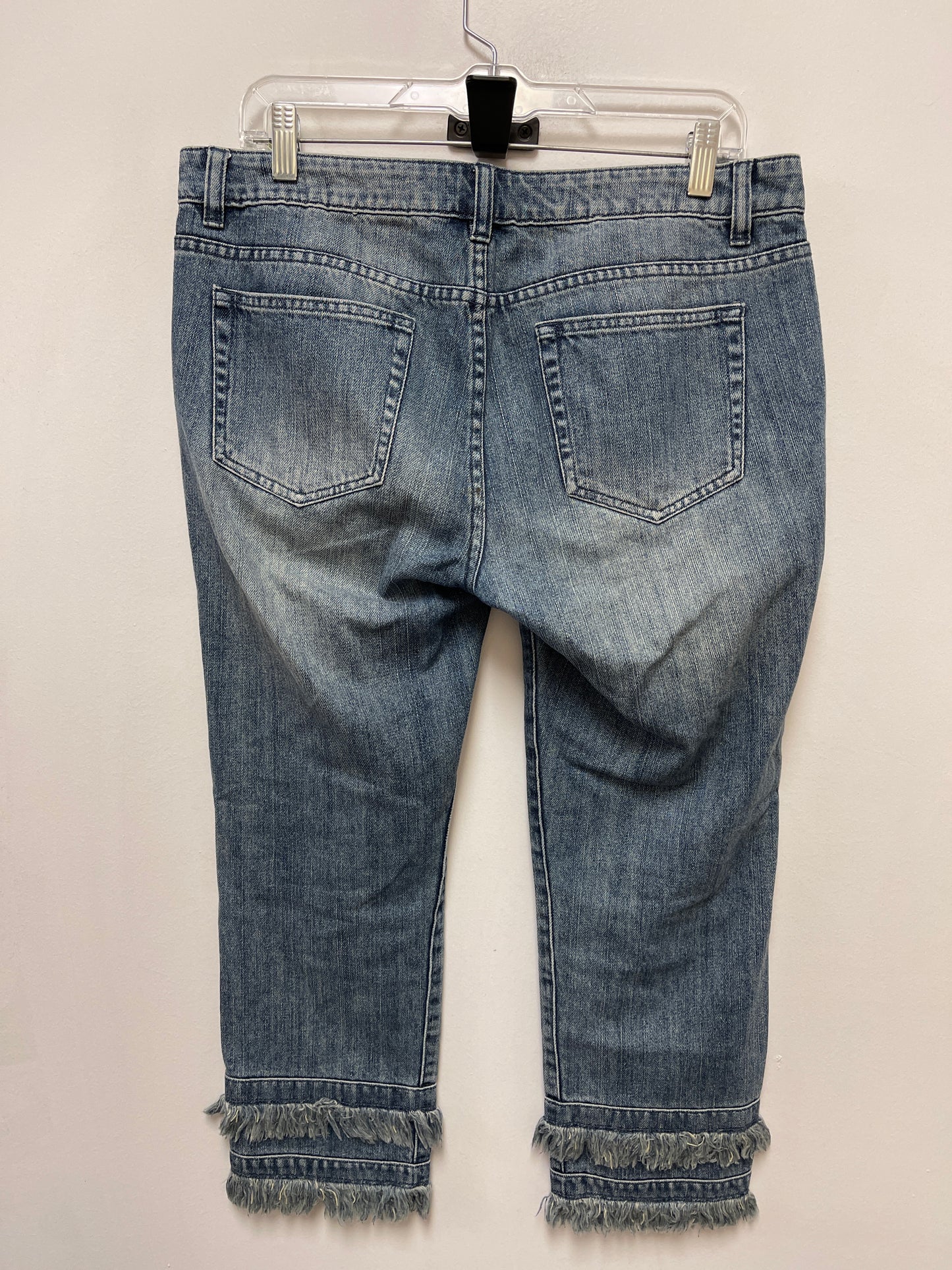 Jeans Cropped By Michael By Michael Kors In Blue Denim, Size: 8