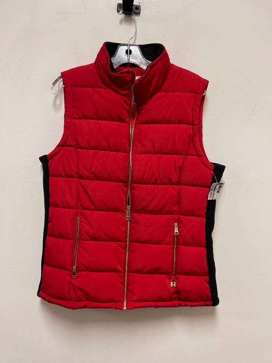 Vest Puffer & Quilted By Calvin Klein In Red, Size: L