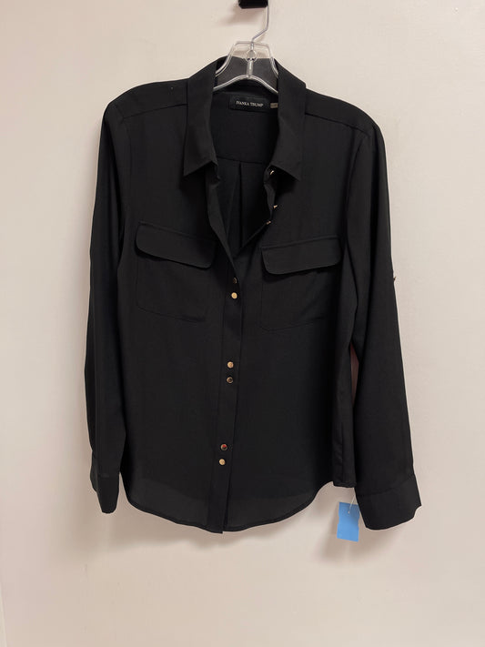 Top Long Sleeve By Ivanka Trump In Black, Size: L