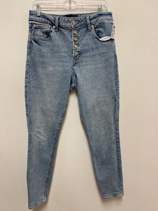 Jeans Skinny By Gap In Blue Denim, Size: 12