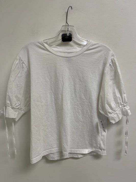 Top Short Sleeve By Gap In White, Size: Xs