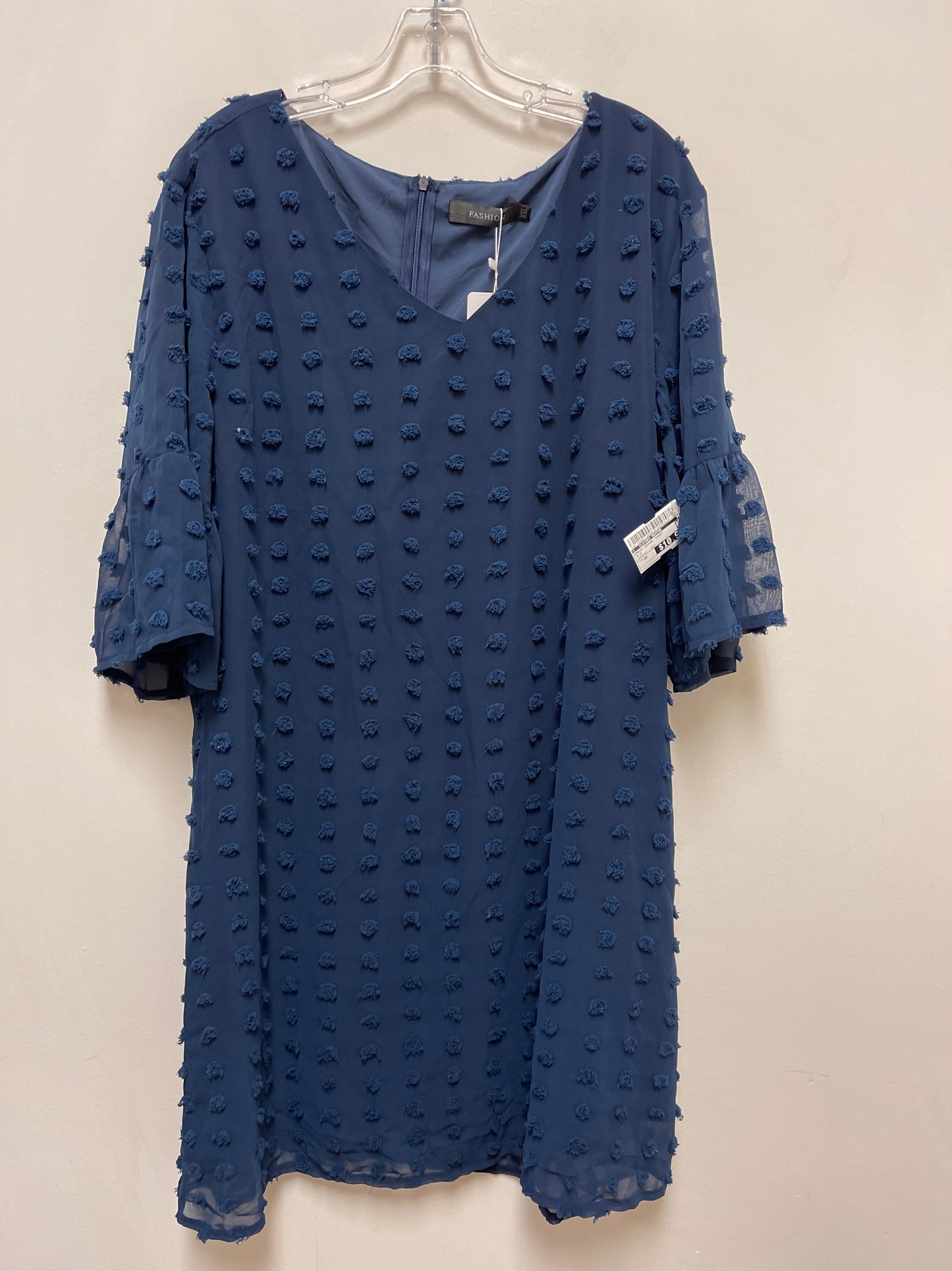 Dress Casual Short By Clothes Mentor In Blue, Size: 2x