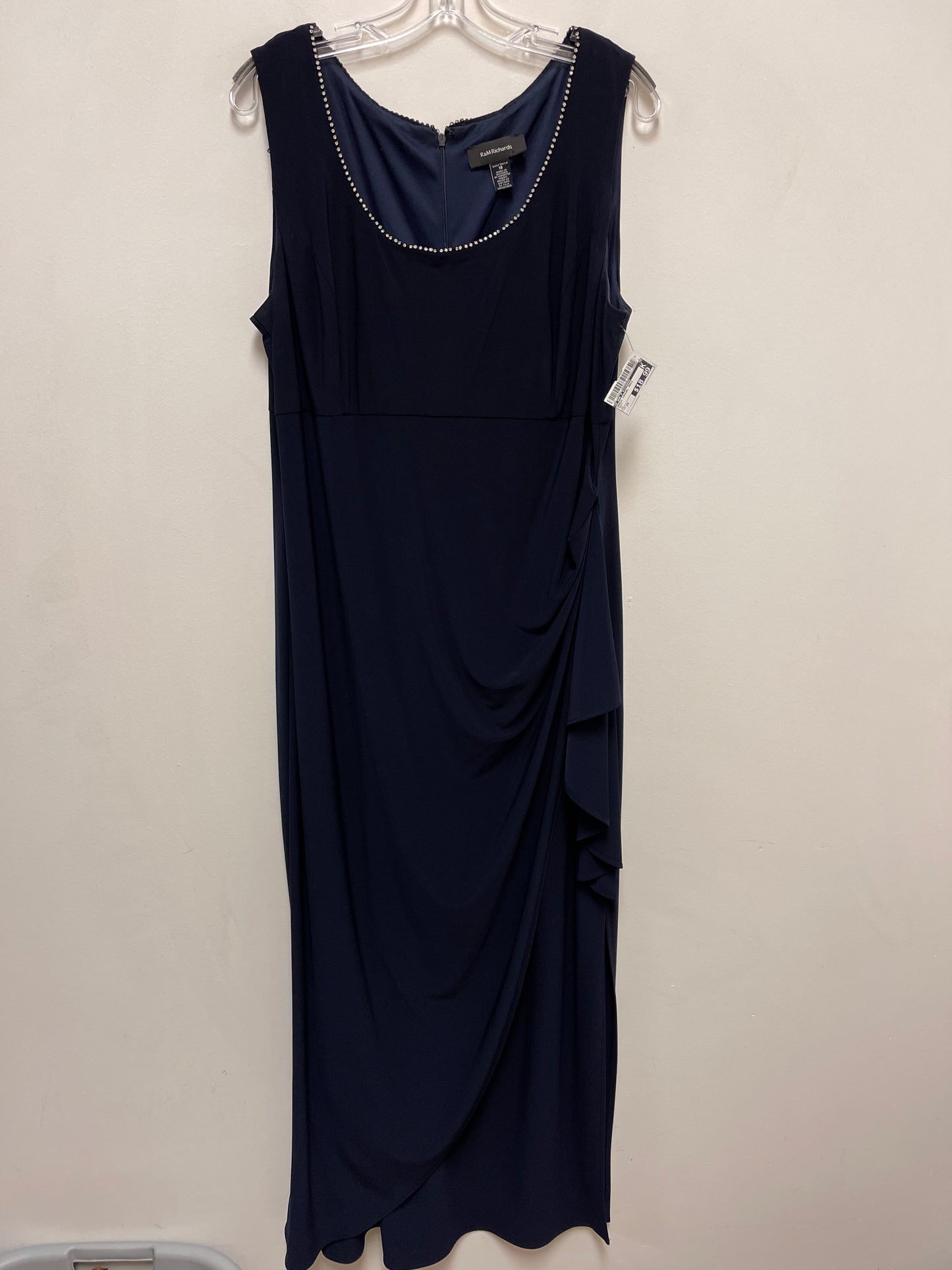 Dress Casual Maxi By R And M Richards In Navy, Size: 2x