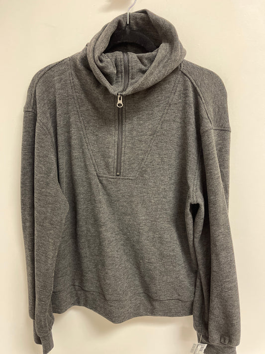 Sweatshirt Collar By Clothes Mentor In Grey, Size: M