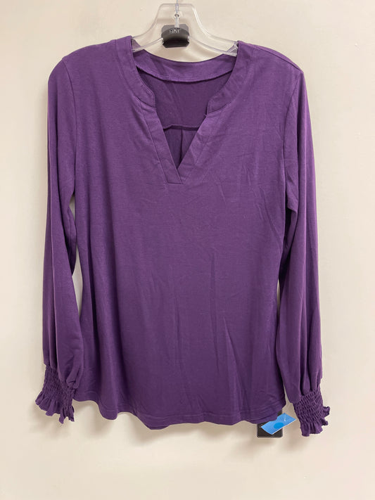 Top Long Sleeve By Clothes Mentor In Purple, Size: M