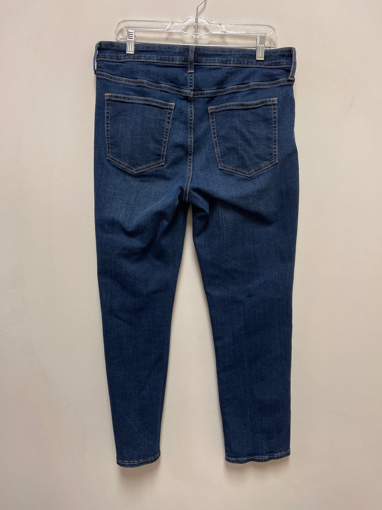 Jeans Straight By Gap In Blue Denim, Size: 14