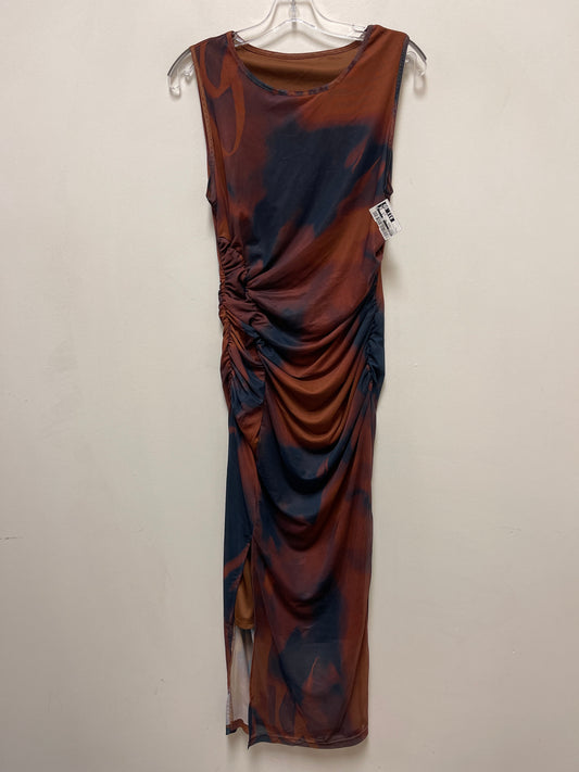 Dress Casual Maxi By Shein In Black & Brown, Size: L