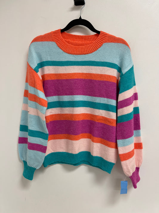 Sweater By Clothes Mentor In Striped Pattern, Size: S