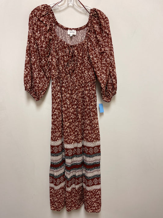 Dress Casual Maxi By Clothes Mentor In Brown, Size: S