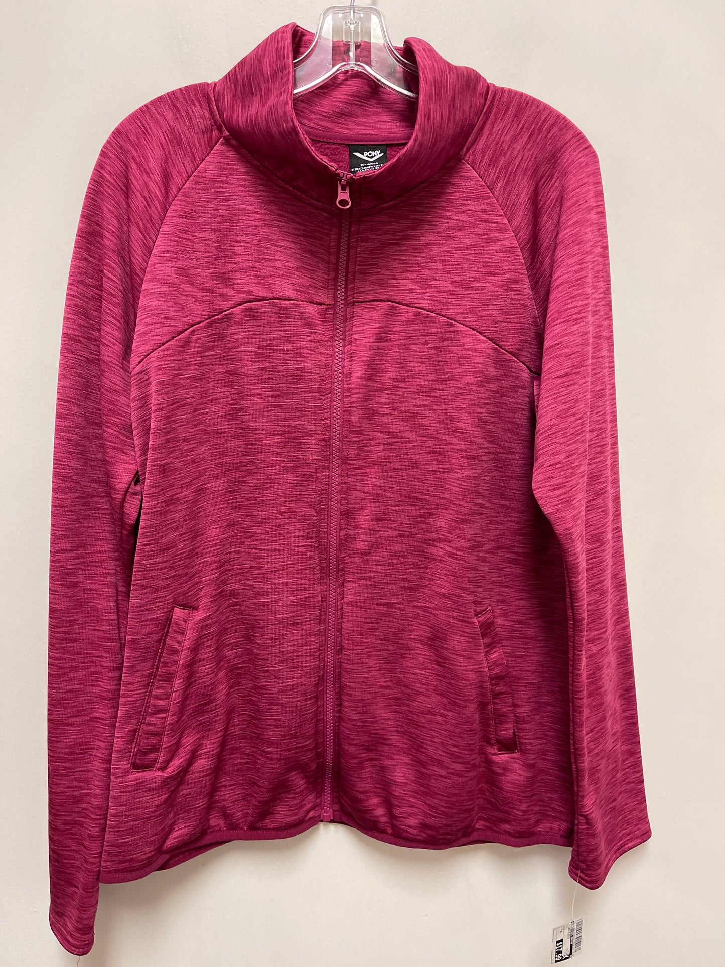 Jacket Fleece By Clothes Mentor In Pink, Size: Xl