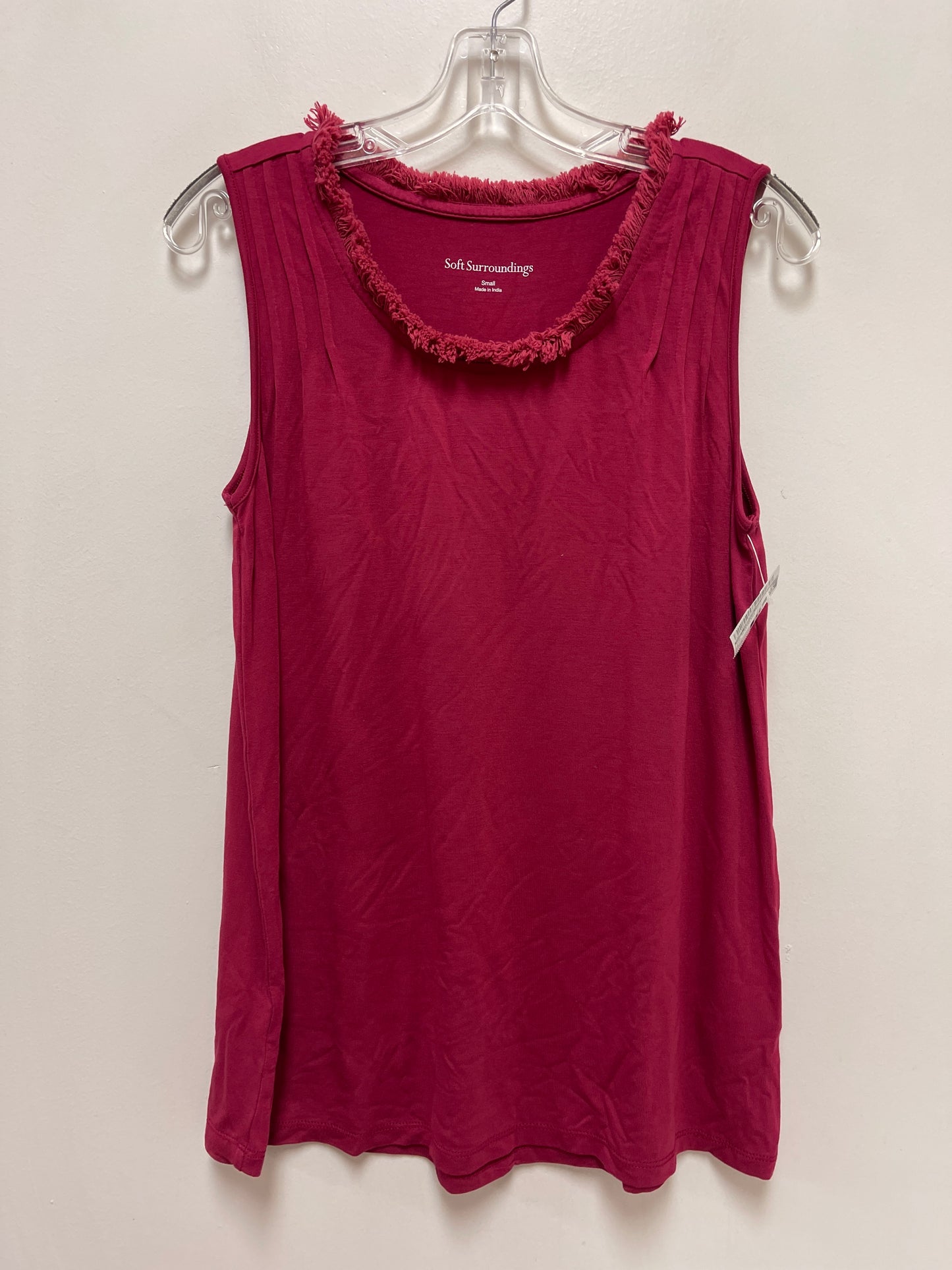 Top Sleeveless By Soft Surroundings In Pink, Size: S