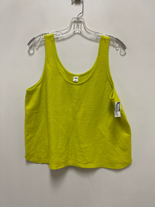 Top Sleeveless By Old Navy In Yellow, Size: M