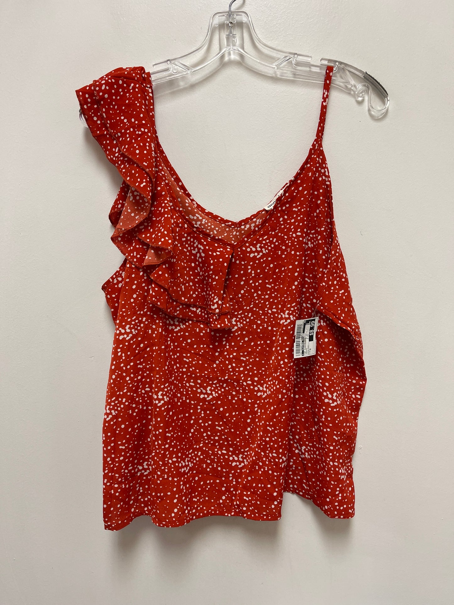 Top Sleeveless By Clothes Mentor In Orange, Size: M