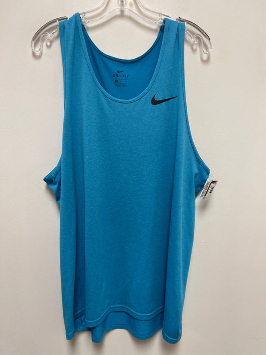 Athletic Tank Top By Nike In Blue, Size: Xl