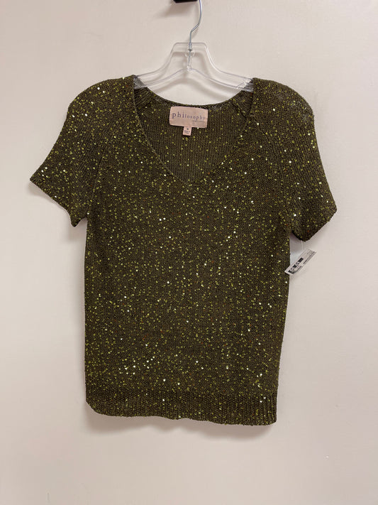 Top Short Sleeve By Philosophy In Green, Size: M