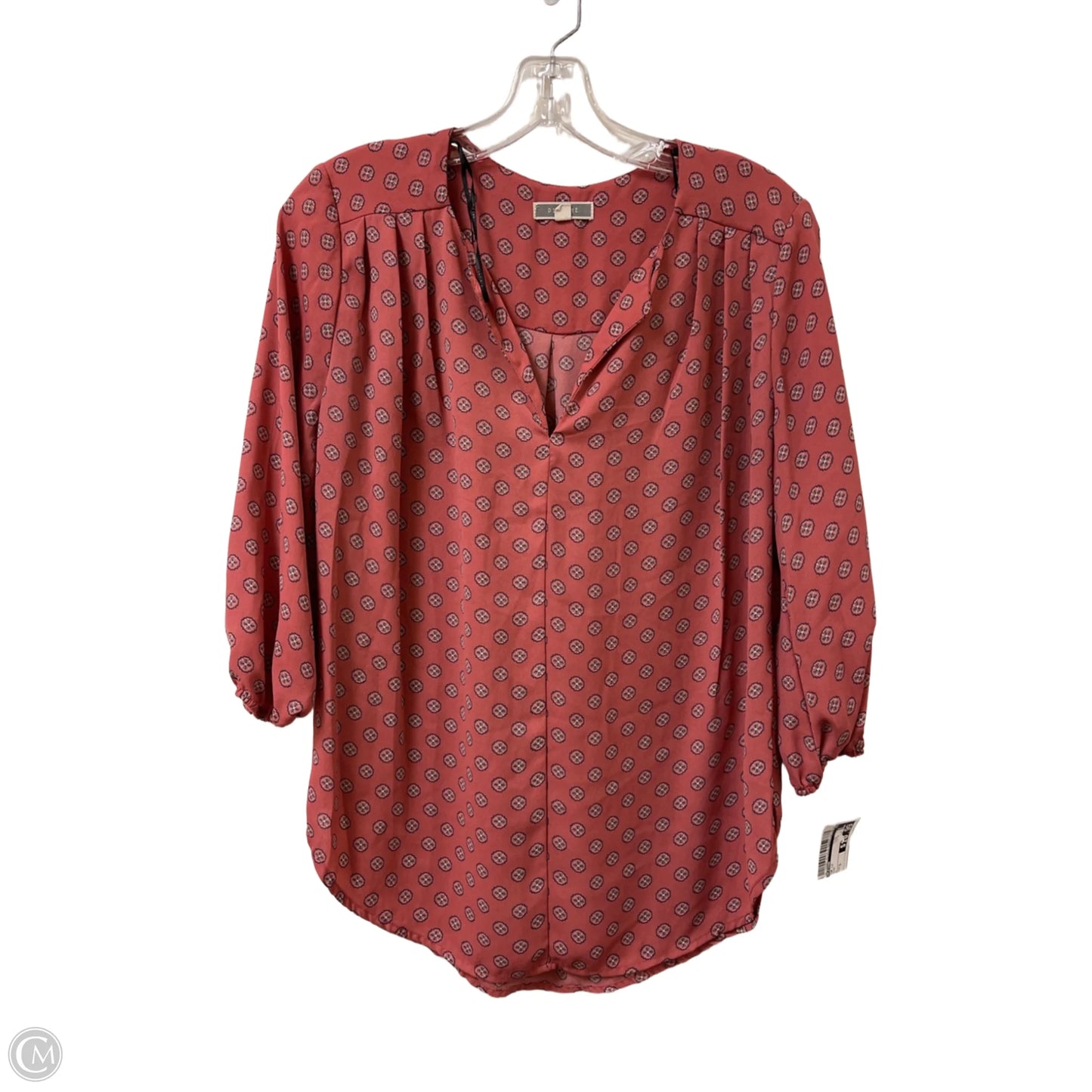 Top Long Sleeve By Pleione In Pink, Size: S