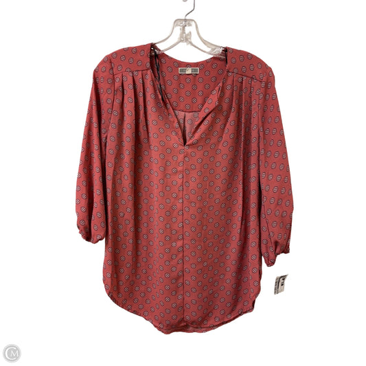 Top Long Sleeve By Pleione In Pink, Size: S