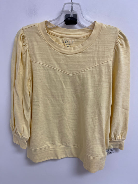 Top Long Sleeve By Loft In Yellow, Size: M