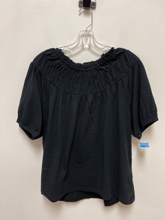 Top Short Sleeve By J. Crew In Black, Size: L