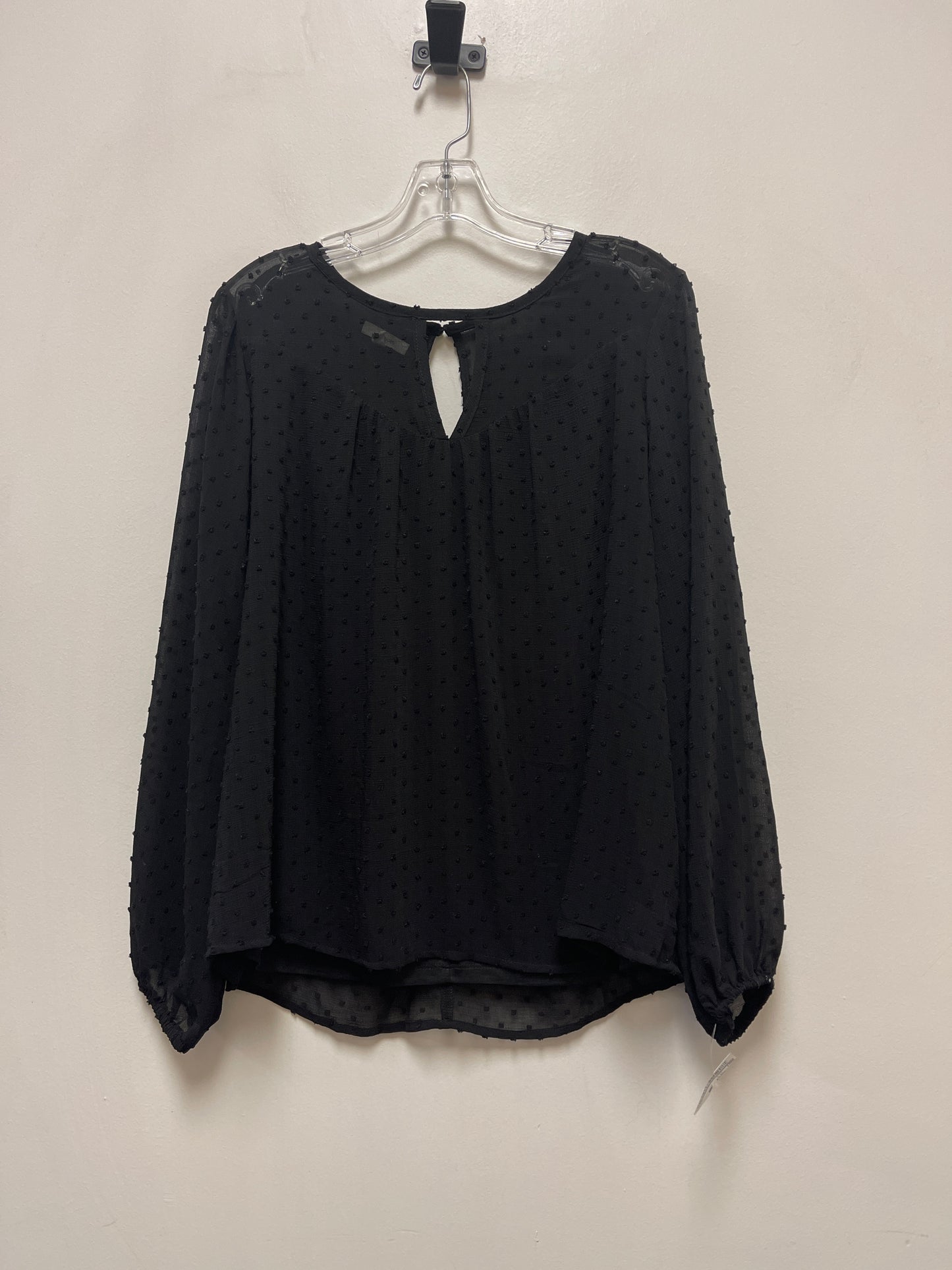 Top Long Sleeve By Maurices In Black, Size: L