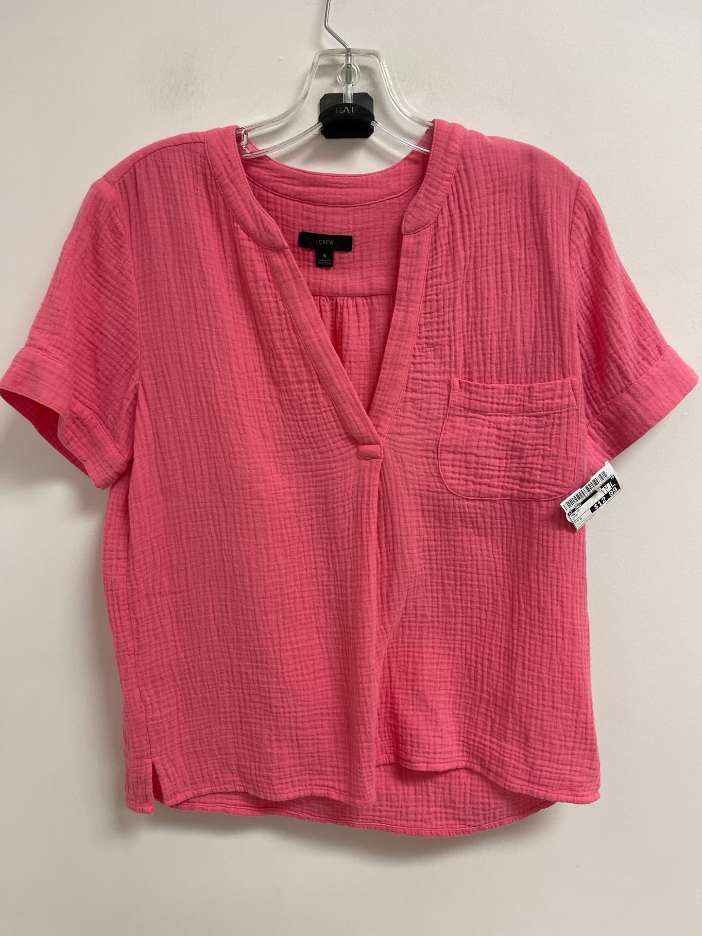 Top Short Sleeve By J. Crew In Pink, Size: S