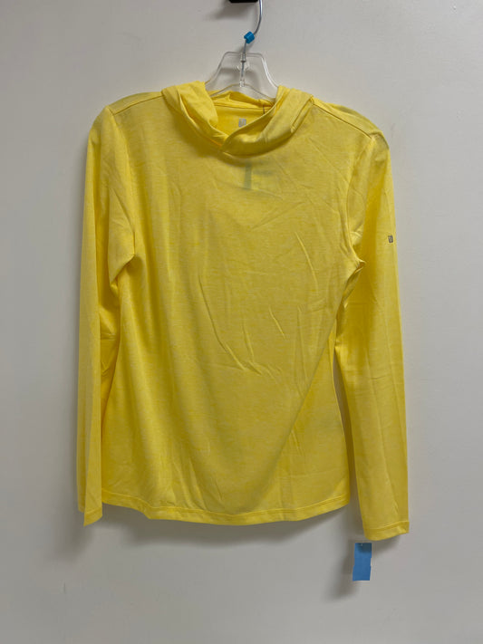 Athletic Top Long Sleeve Hoodie By Ideology In Yellow, Size: S