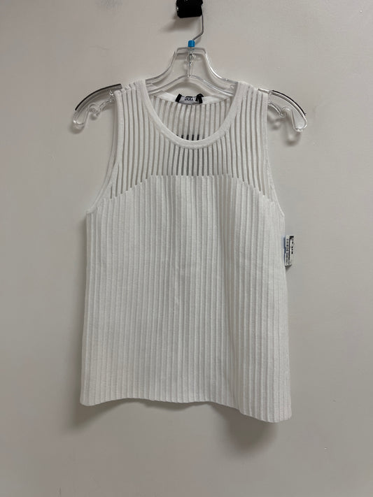 Top Sleeveless By Dkny In White, Size: M