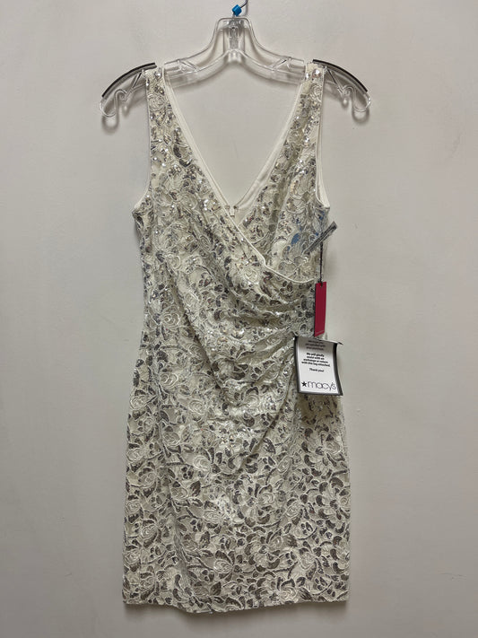 Dress Party Midi By Vince Camuto In Silver & White, Size: Xs