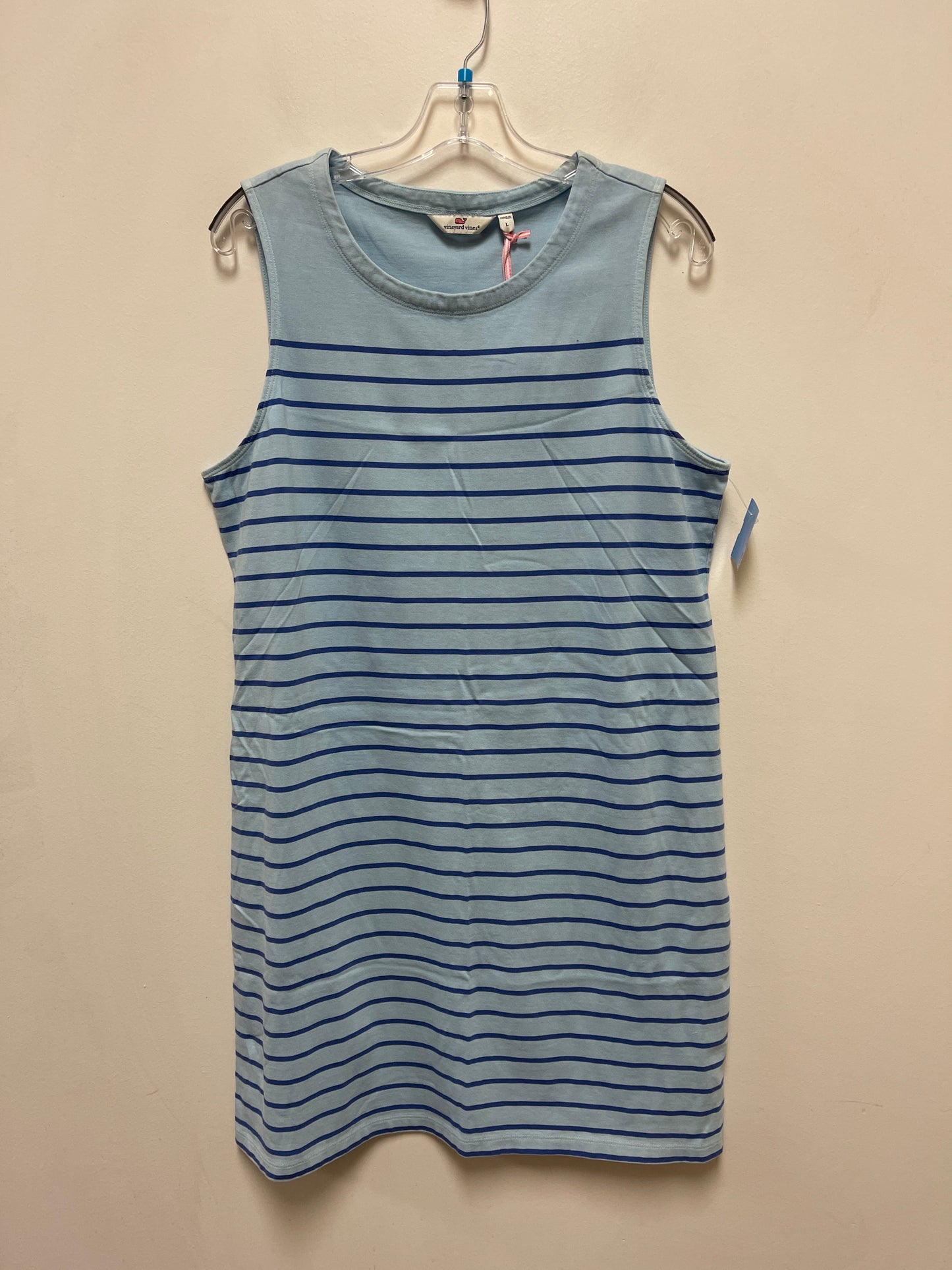 Dress Casual Midi By Vineyard Vines In Blue, Size: L